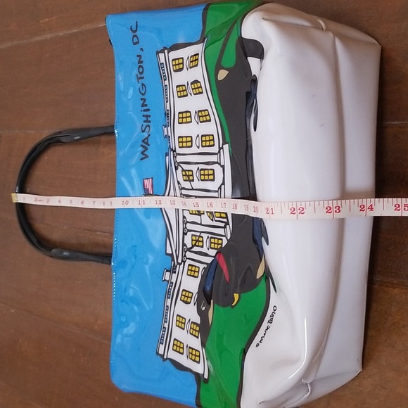 Marc Tetro NYC Medium Zip Daschsund Tote Washington Dc - Picture 16 of 16